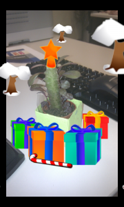 Cactus decorado con Xmas Days!!